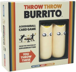 From the creators of Exploding Kittens, Throw Throw Burrito is the world's first dodgeball card game!