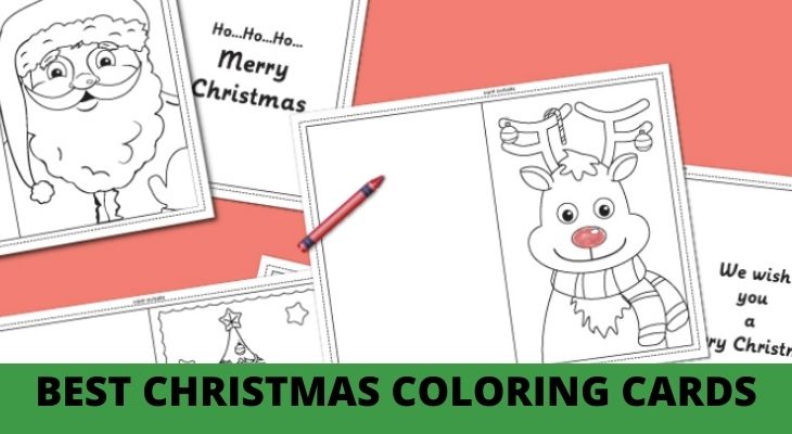 christmas coloring cards